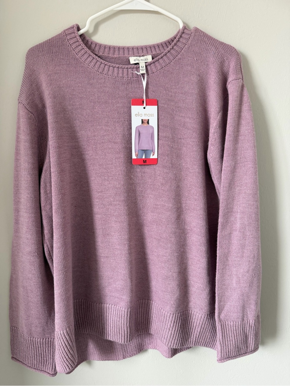 Ella Moss Mauve Crewneck Sweater - Women's